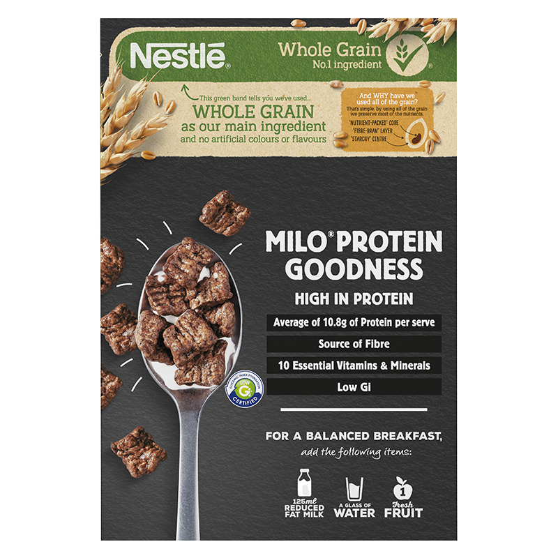 MILO Protein Cereal Back 