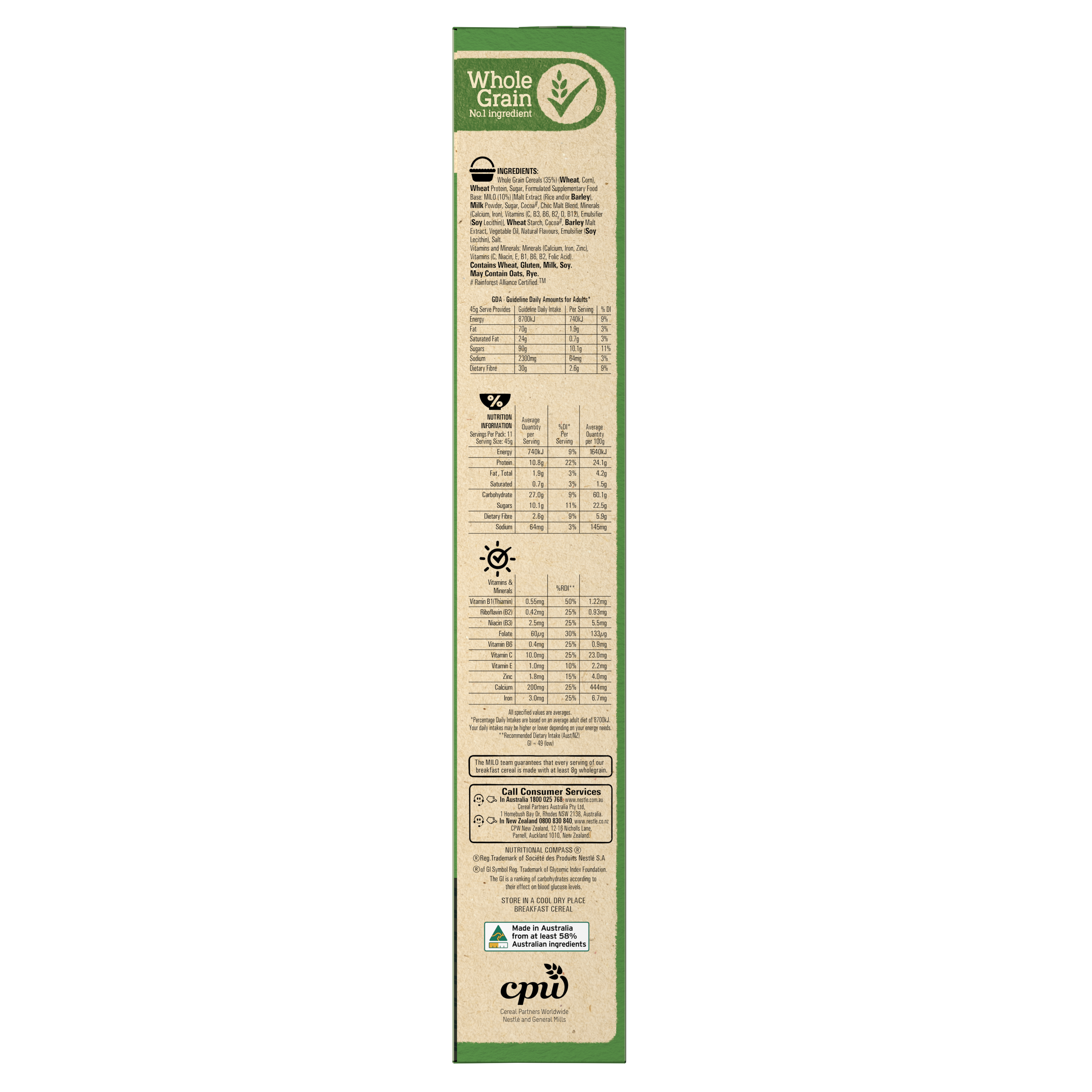 MILO® PROTEIN CEREAL